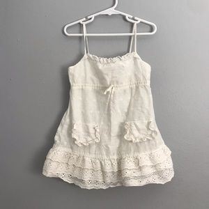 Size:4 little girls white dress